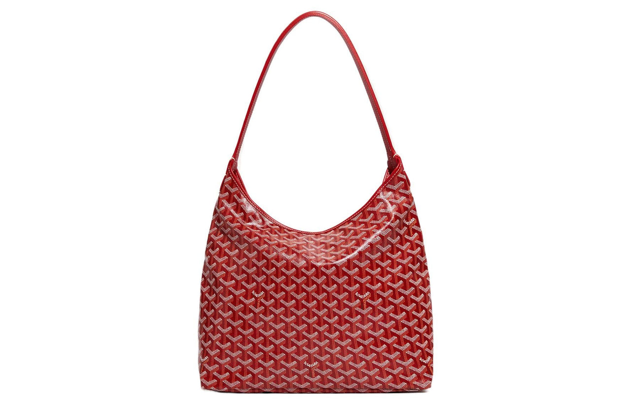 GOYARD Bohème Hobo Canvas With Calfskin Dog Tooth, Shoulder Bag Combo Bag, Shoulder Bag Women's