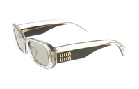 MIU MIU Rectangular Sunglasses Women's Transparent