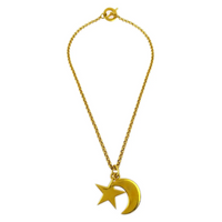 CELINE Gold-Plated Necklaces Women's Gold