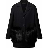 LOUIS VUITTON Cashmere Fox Pocket Coat