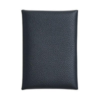 HERMES Evercolor Calfskin Wallets Card Holders Women's New Deep Sea Blue