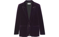SAINT LAURENT Piping-detail Single-breasted Blazer