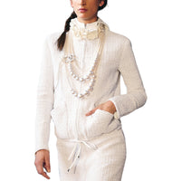 CHANEL Jackets Coats Women's White