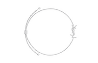 SAINT LAURENT Diamond 18KT Gray Gold Bracelets Unisex Gray
