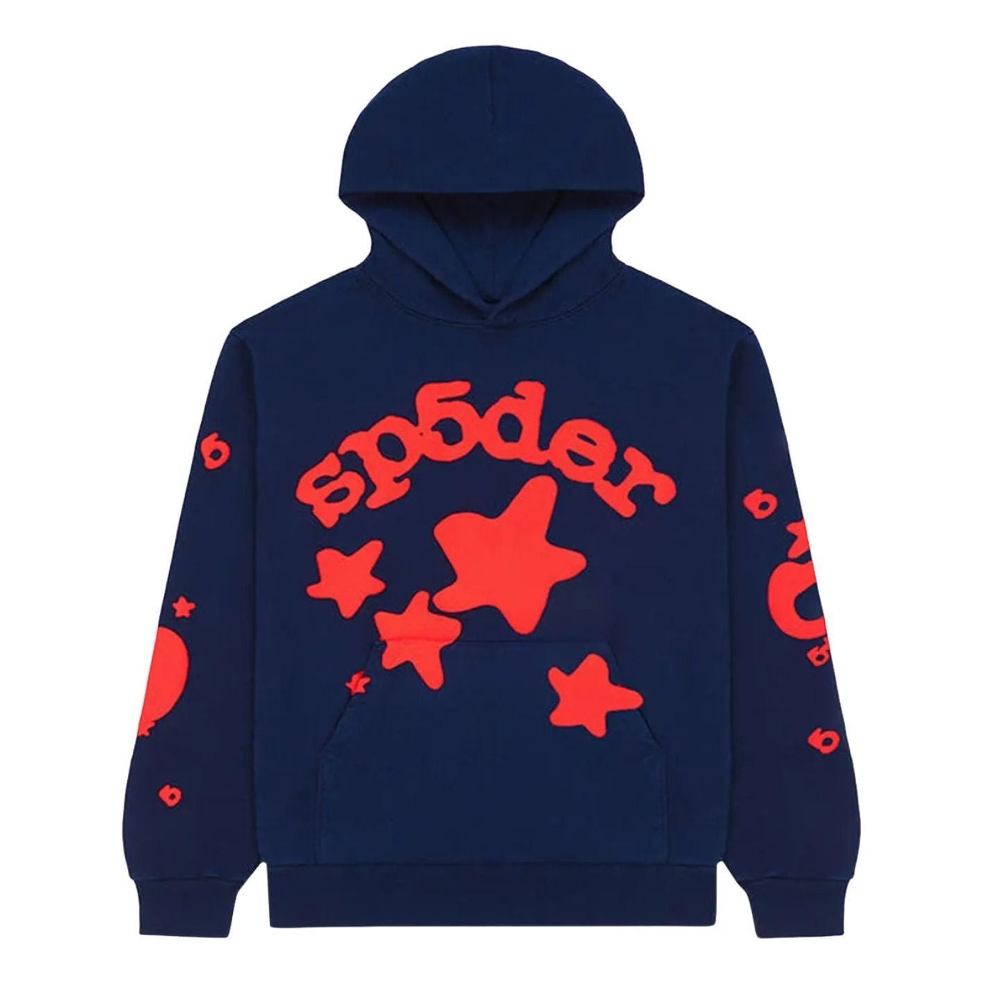 Sp5der Beluga Hoodie 'Navy' M01SS001BGNR