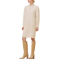 HERMES Long Sleeved Dress Women's White