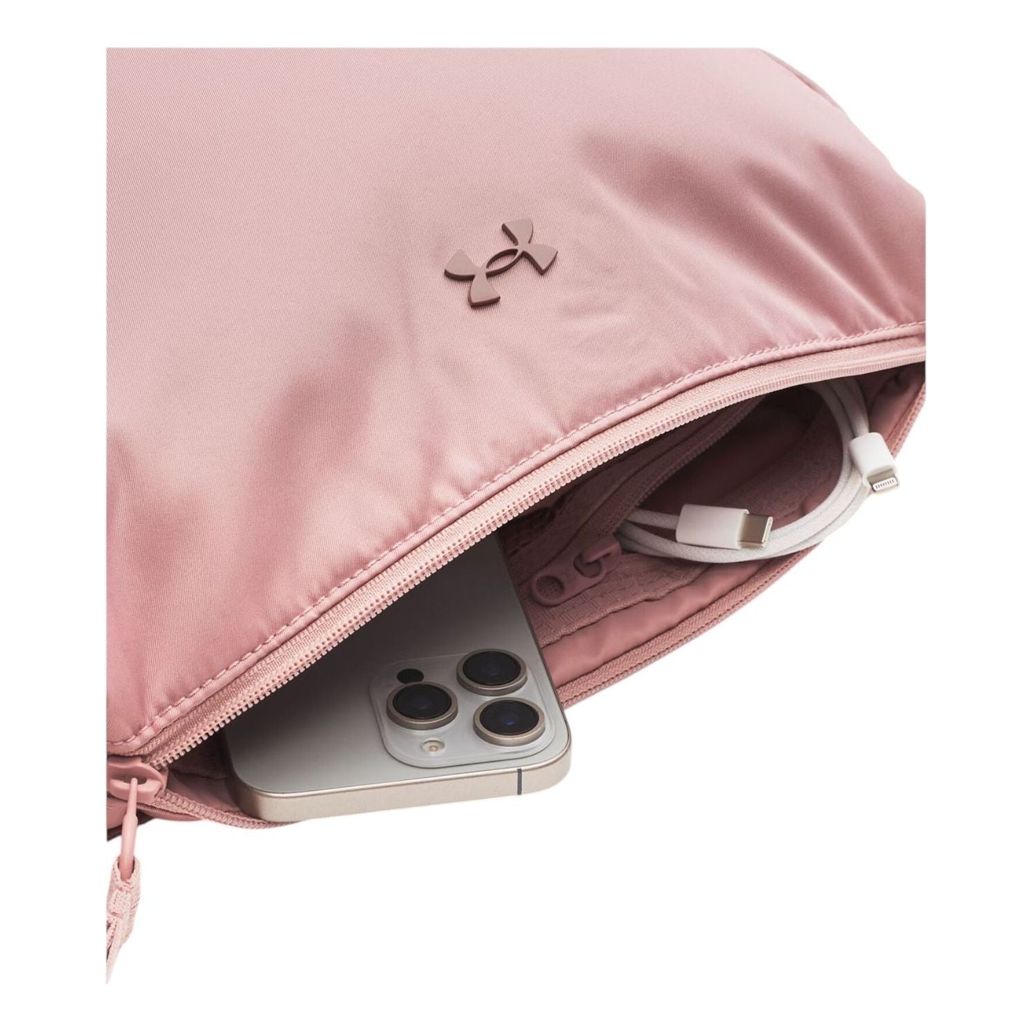 (WMNS) Under Armour Studio Luna Shoulder Bag 'Tourmaline Pink' 1388927-673