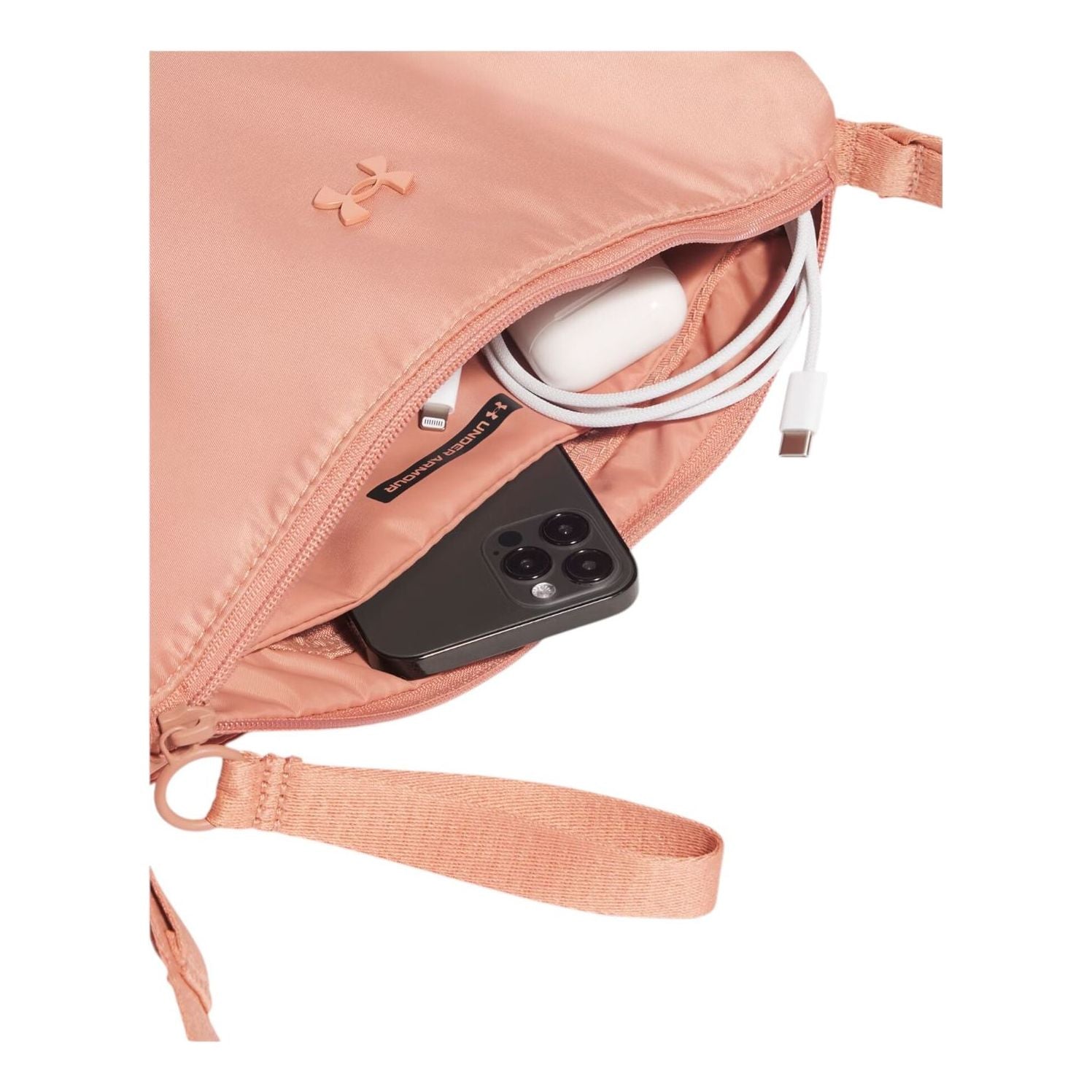 (WMNS) Under Armour Studio Luna Shoulder Bag 'Canyon Pink' 1388927-696
