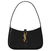 SAINT LAURENT LE5A7 Patent Leather One Shoulder Handbag Mini Women's Black