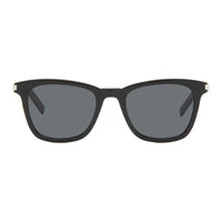 SAINT LAURENT Acetate Irregular Shape Sunglasses Men's Black
