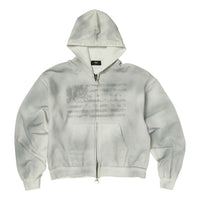 Thug Club Dirty Washed Old Glory Zip-Up Hoodie 'White' TC26SS1101