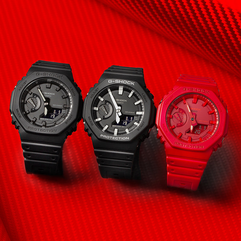 CASIO G-Shock Analog-Digital 'Red' GA-2100-4APR-PERSON