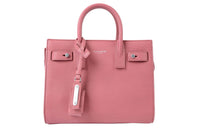 SAINT LAURENT Leather One Shoulder Handbag Women's Peach Pink