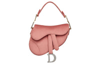 DIOR Saddle Velour Saddle Bag Handbag, Shoulder Bag Mini Women's Pink