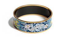 HERMES Enamel Gold-Plated Hardware Accessories Bangles Women's Gold