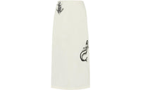 PRADA Logo Detailed Midi Skirt