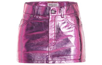 SAINT LAURENT Holographic effect Miniskirt