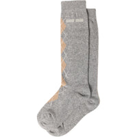 MIU MIU Mid Calf Socks Women's 1 Pack Slate Gray