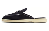 Loro Piana Wrap-toe Slippers Women's Black