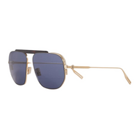 DIOR Acetate Metal Aviator Sunglasses Men's Gold