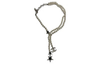 CHANEL Necklaces Women's Silvery White