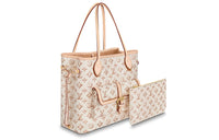 LOUIS VUITTON Neverfull Mm Monogram Beige
