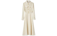 MIU MIU Long Sleeved Dress Women's Ivory