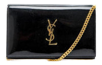 SAINT LAURENT Calfskin Crossbody Bag Shoulder Bag Women's Black