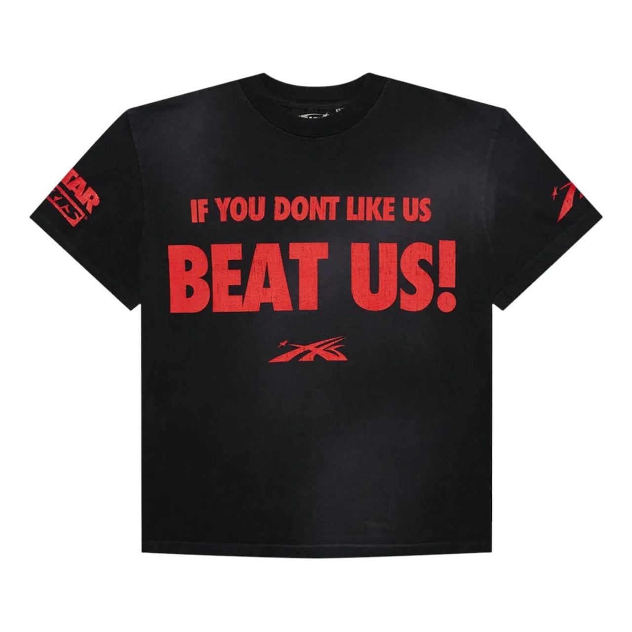 Hellstar Beat Us! T-Shirt 'Black Red' HS-SB-0647-BLAC