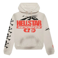 Hellstar If You Dont Like Us Beat Us Hoodie 'White' HS-SI-0667-WHIT