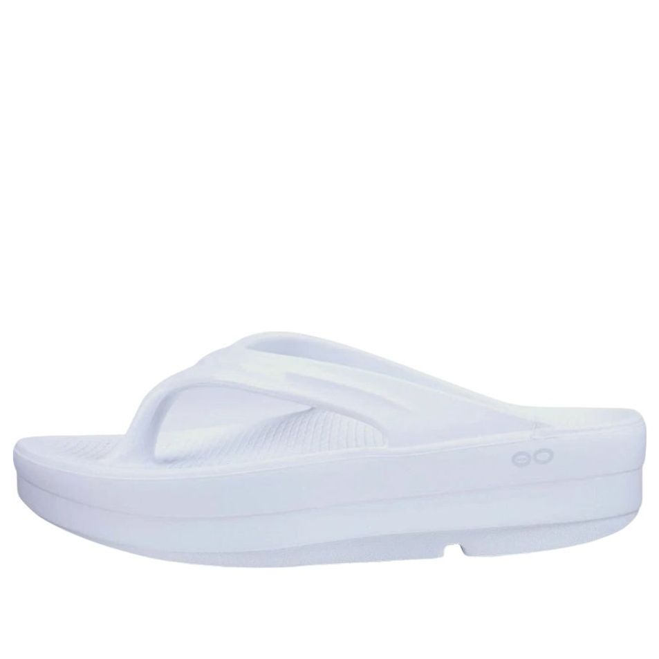 (WMNS) Oofos OOlala OOmega Sandal 'White'	 1410-WHITE
