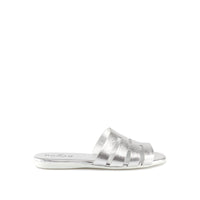 Hogan Flat Metallic Sandals
