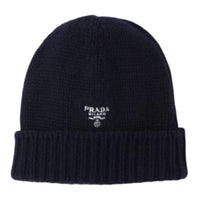 PRADA Logo-embroidered Cashmere Beanie