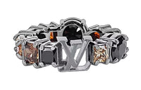 LOUIS VUITTON Silver Rings Men's Black