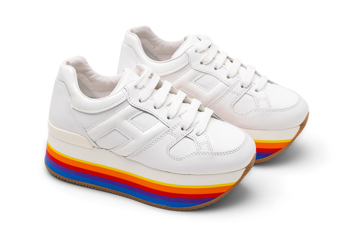 Hogan Rainbow Sole Sneakers