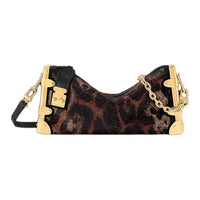 LOUIS VUITTON SLIM Calfskin Shoulder Bag Unisex Black