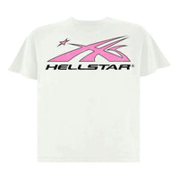 Hellstar Sport Logo T-Shirt 'White Pink' 9357-1FW230103SLTS-WHIT