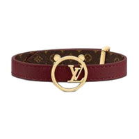 LOUIS VUITTON Leather Bracelets Women's Red