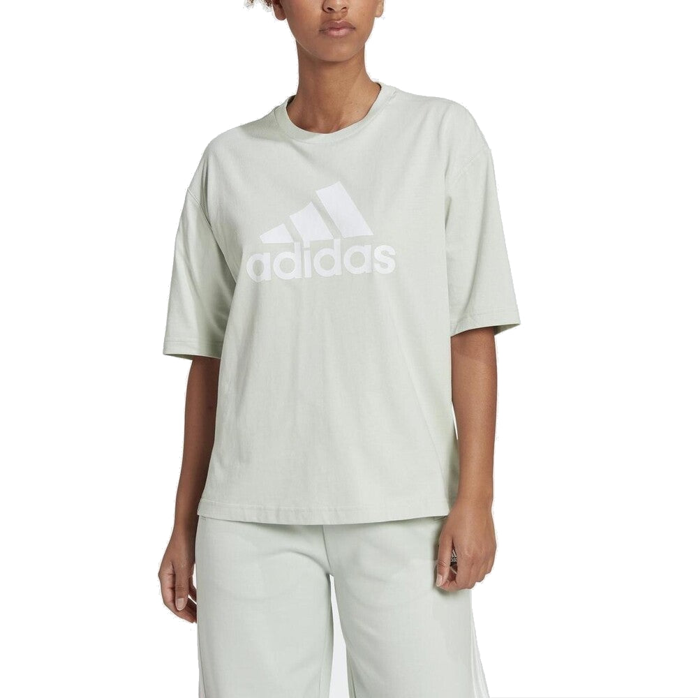 (WMNS) adidas Future Icons Badge of Sport T-Shirt Asia Sizing 'Green' HK0508