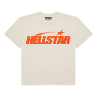 Hellstar Classic T-Shirt Gel Print 'White Orange' HSCC01TEE001-GEL-WHOR