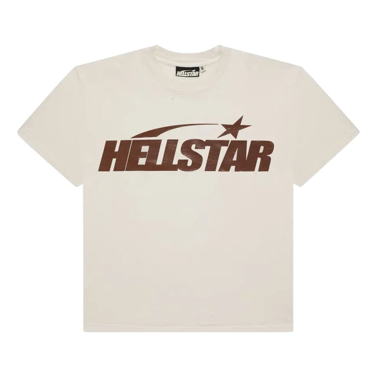Hellstar Classic T-Shirt Gel Print 'White Brown' HSCC01TEE001-GEL-WHBR