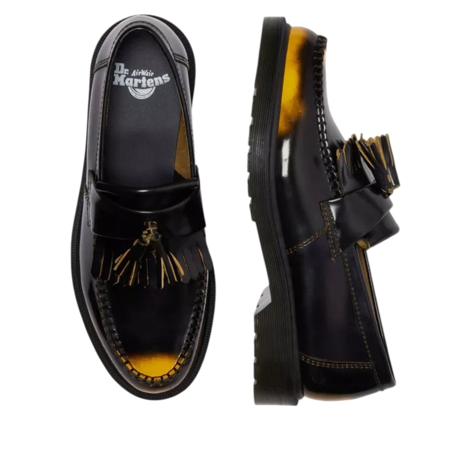 Dr. Martens Adrian Arcadia Loafers 'Black Yellow' 14573003