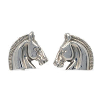 HERMES Silver-Plated Clip-On Earrings Women's Silver