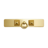 HERMES Aluminum Hair Clips Women's Yellow