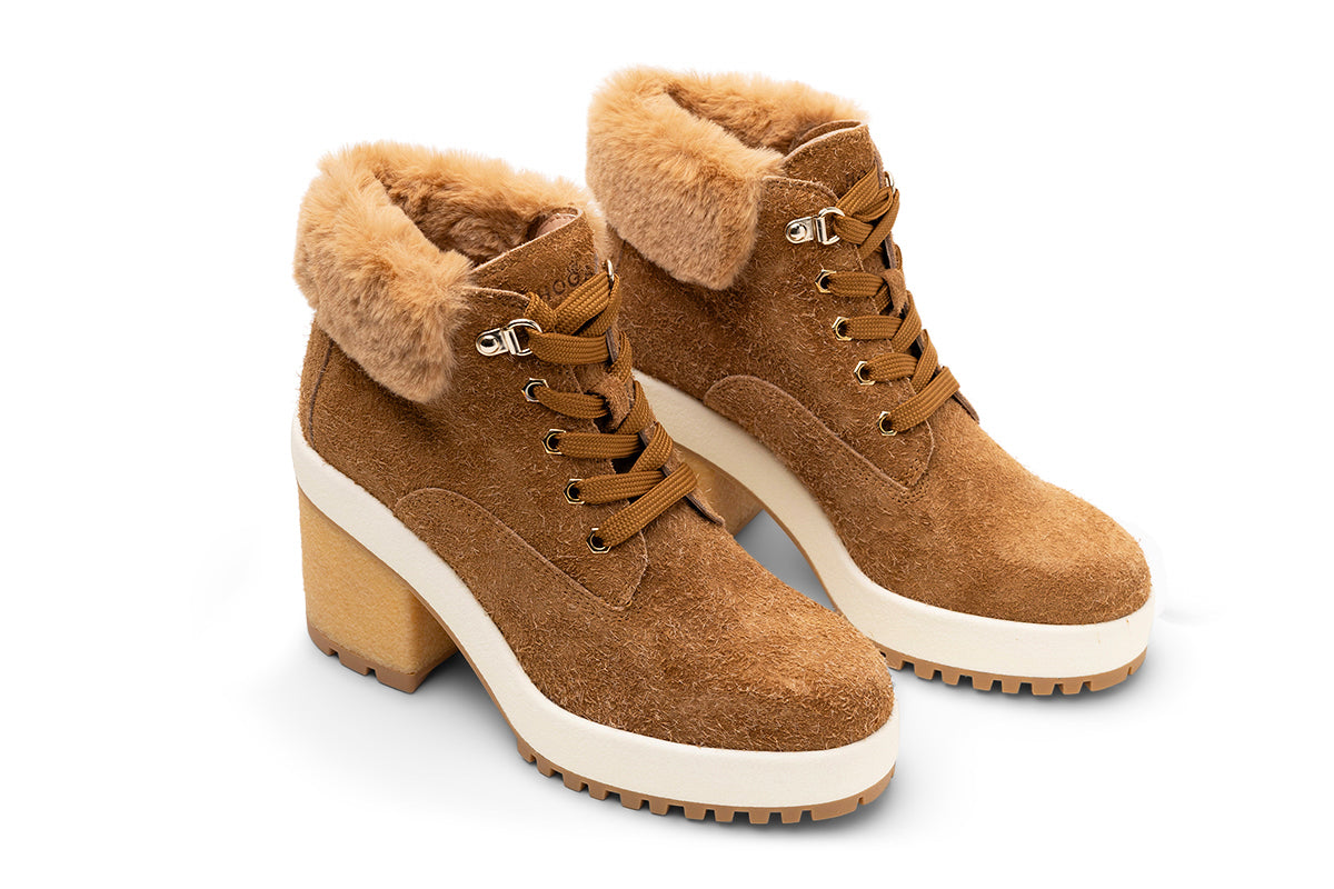 Hogan Faux Fur Ankle Boots