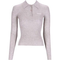 MIU MIU FW24 Polo Shirt Women's Gray