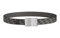 HERMES H Letter 3D Effect Contour Smooth Buckle Leather Belts Men's Width: 3.2cm