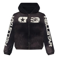 Hellstar Studios Zip Hoodie 'Black' HS03ZIP001-BLAC