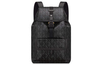 DIOR Hit The Road Canvas With Cow Leather Patchwork Detail Backpack Men's Black