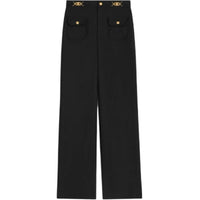 CELINE Pants With Gourmettes In Mohair Wool